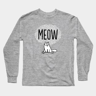 Simon's Cat - Meow Long Sleeve T-Shirt